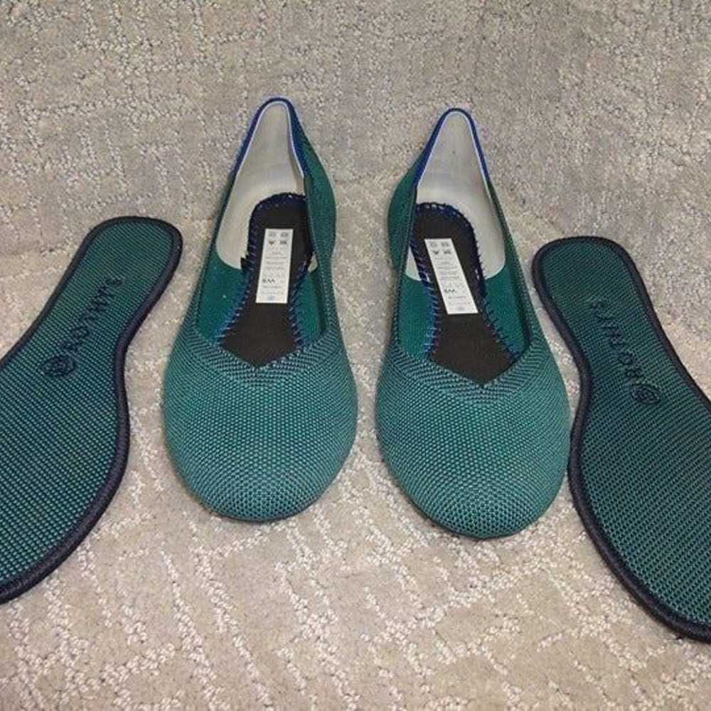 Rothys The Flat Women's Size 8 US Emerald Green R… - image 12