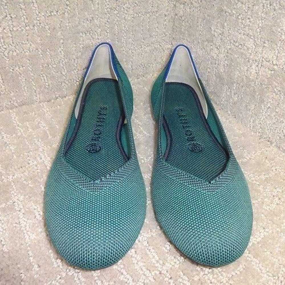 Rothys The Flat Women's Size 8 US Emerald Green R… - image 9