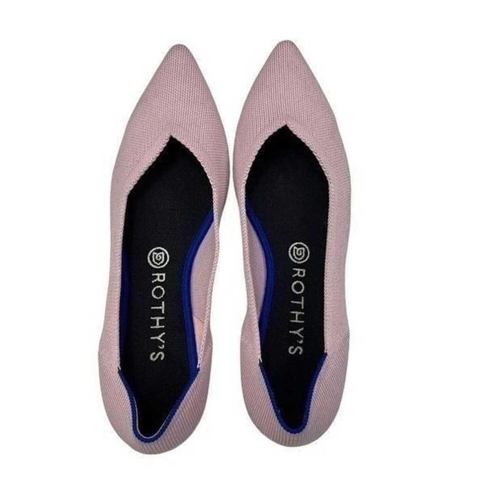 Rothy’s The Point Petal Pink Flats Size 10 - image 1