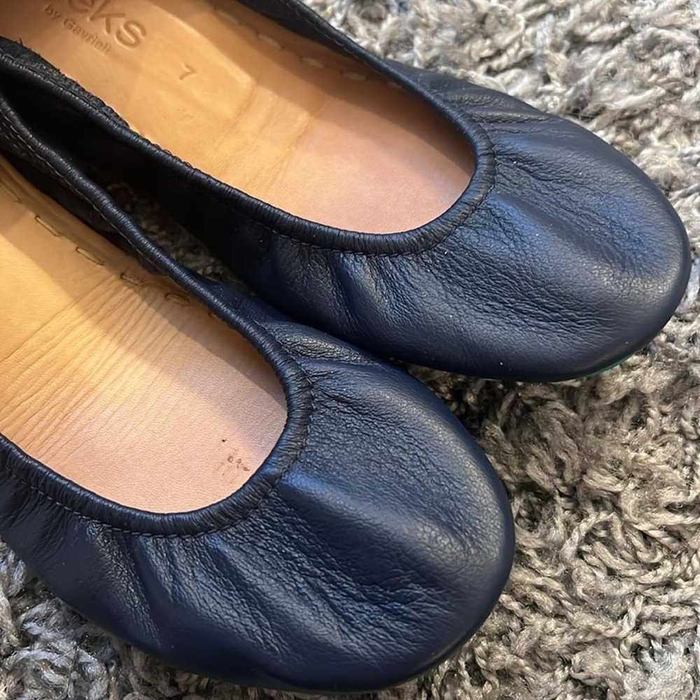 Tieks California Navy Leather Ballet Flats Shoes - image 3