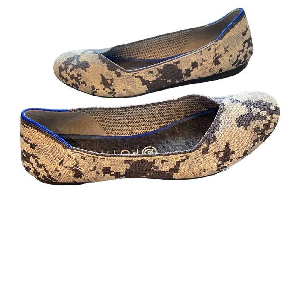 Rothy's RETIRED The Flat Grey Camo Comfort Shoes … - image 3