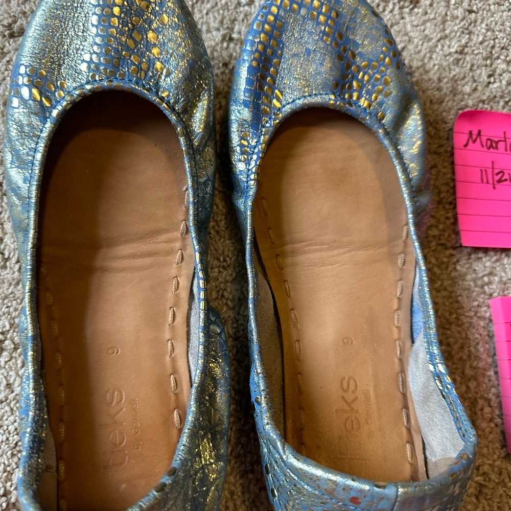 Paradise Blue Tieks Size 9 - image 2