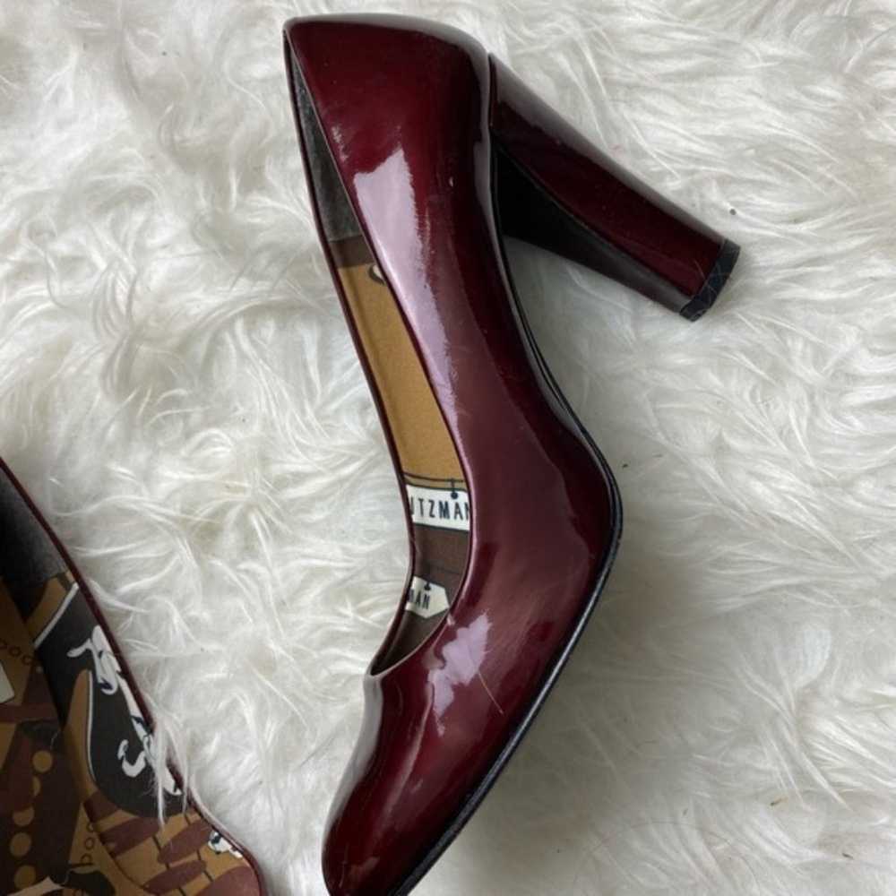 Stuart Weitzman Ruby Red Patent Pumps 8n - image 6