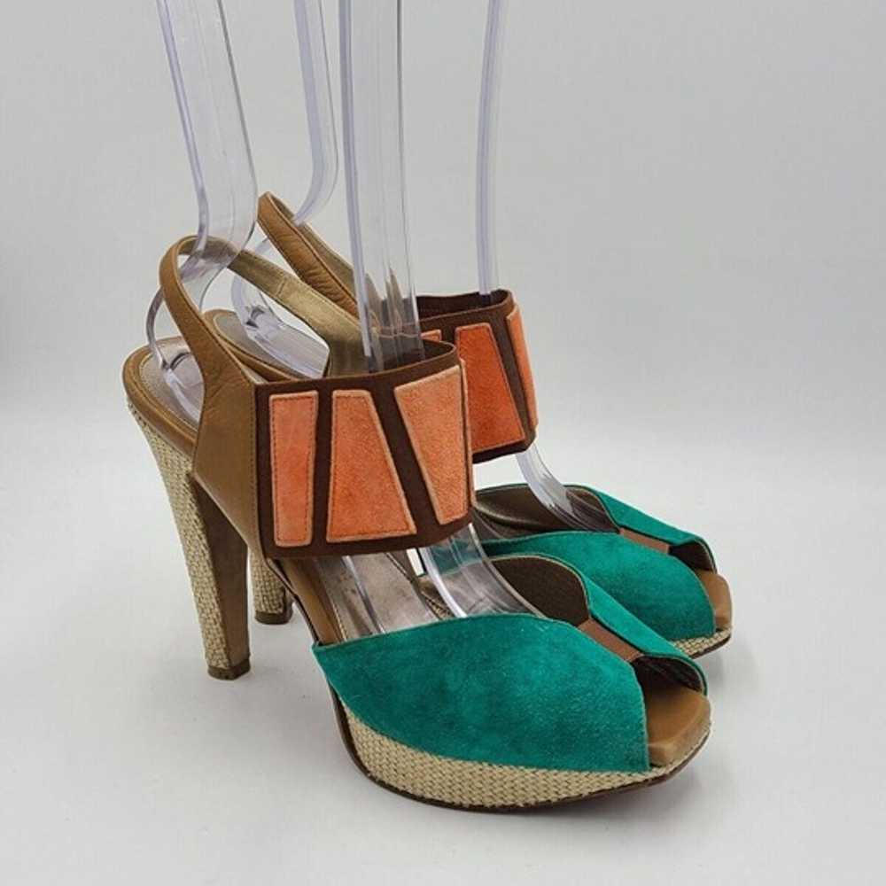 Dana Davis 5.5" Made in Italy Retro Strappy Heels… - image 1