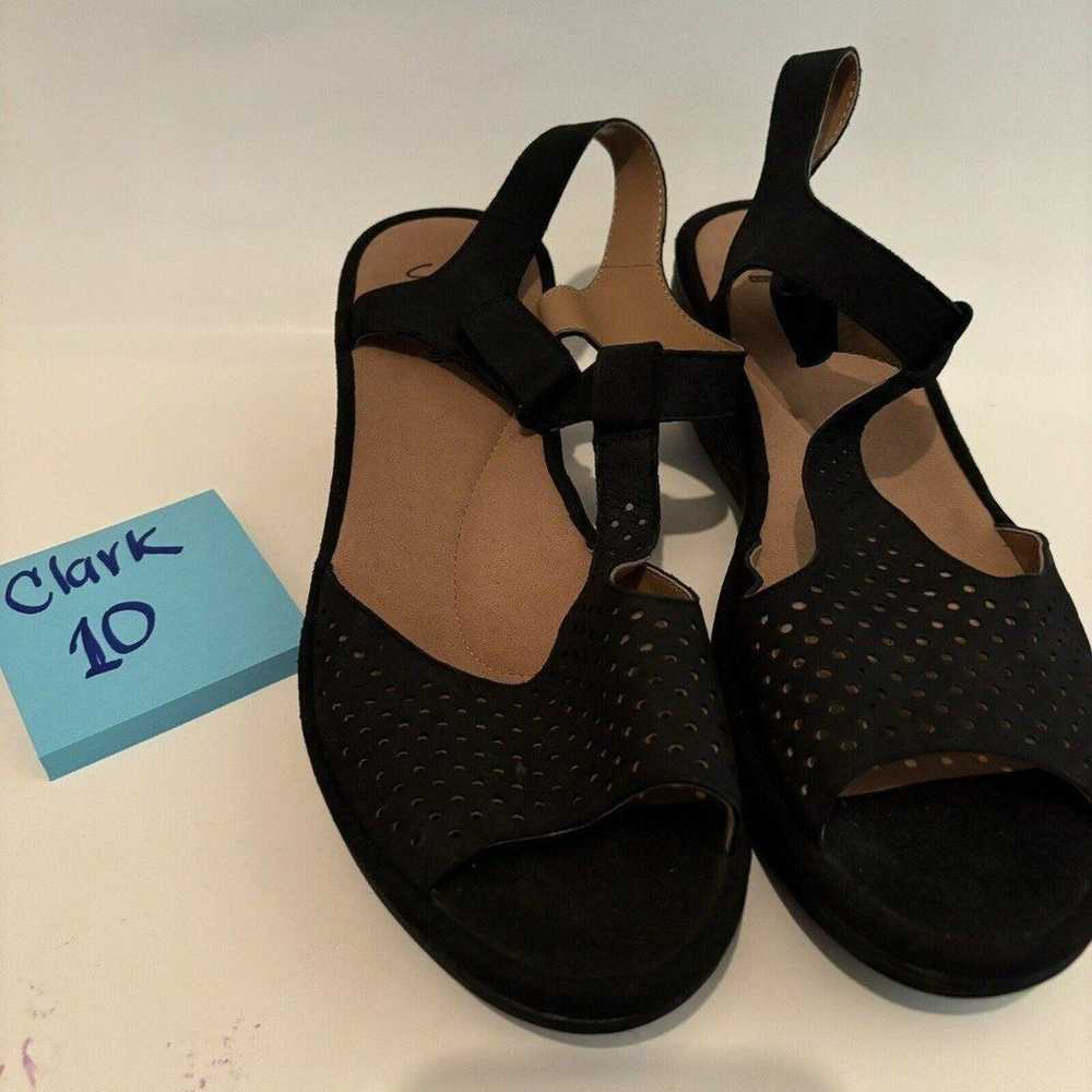 NWOT Clarks Collection Reedly Waylin Black Wedge … - image 2