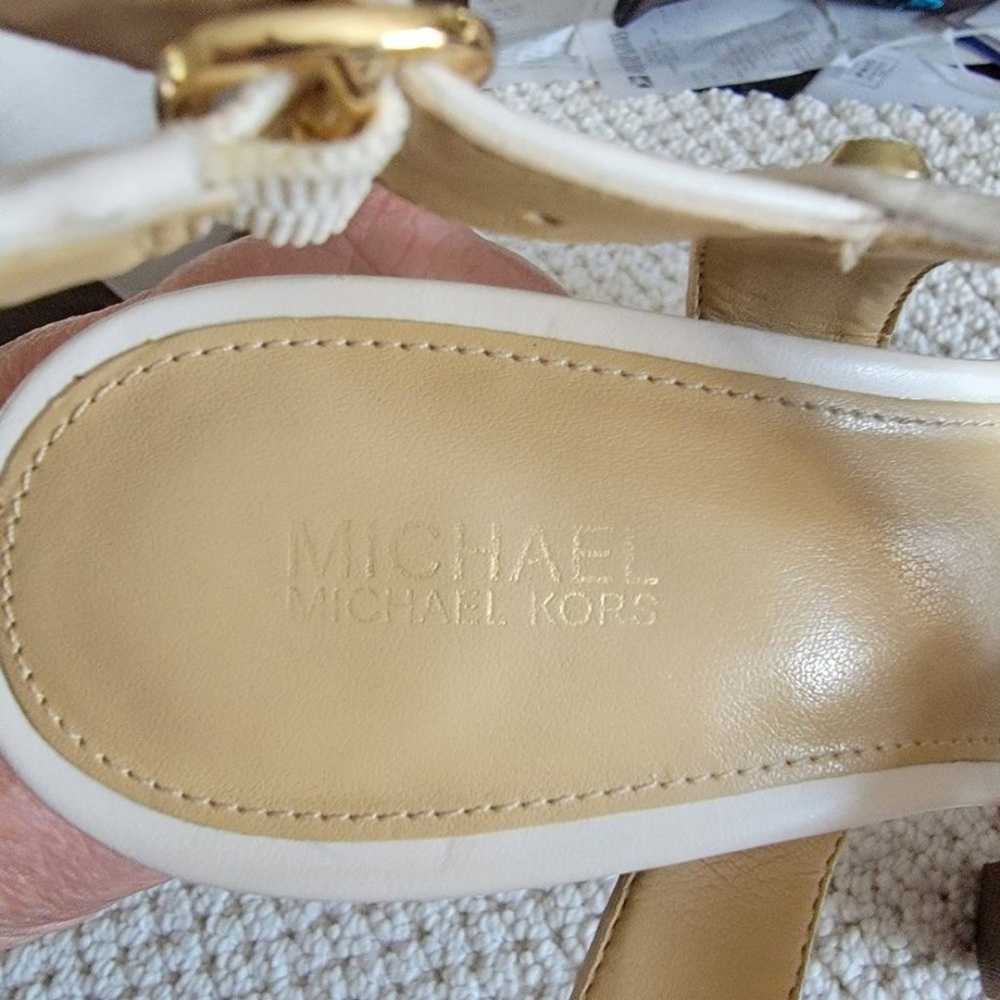 Michael Michael Kors Beige Gold platform Heel sho… - image 6