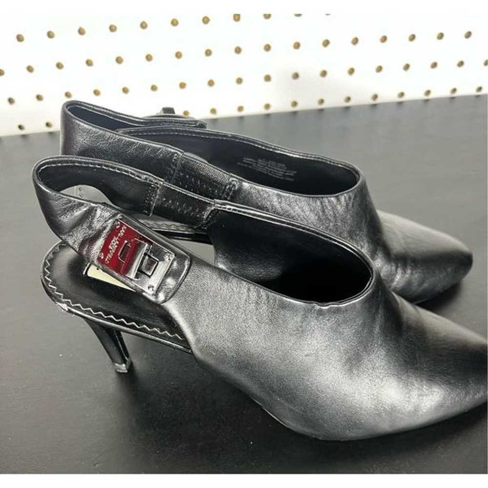Karl Lagerfeld leather sling back stiletto heels - image 2