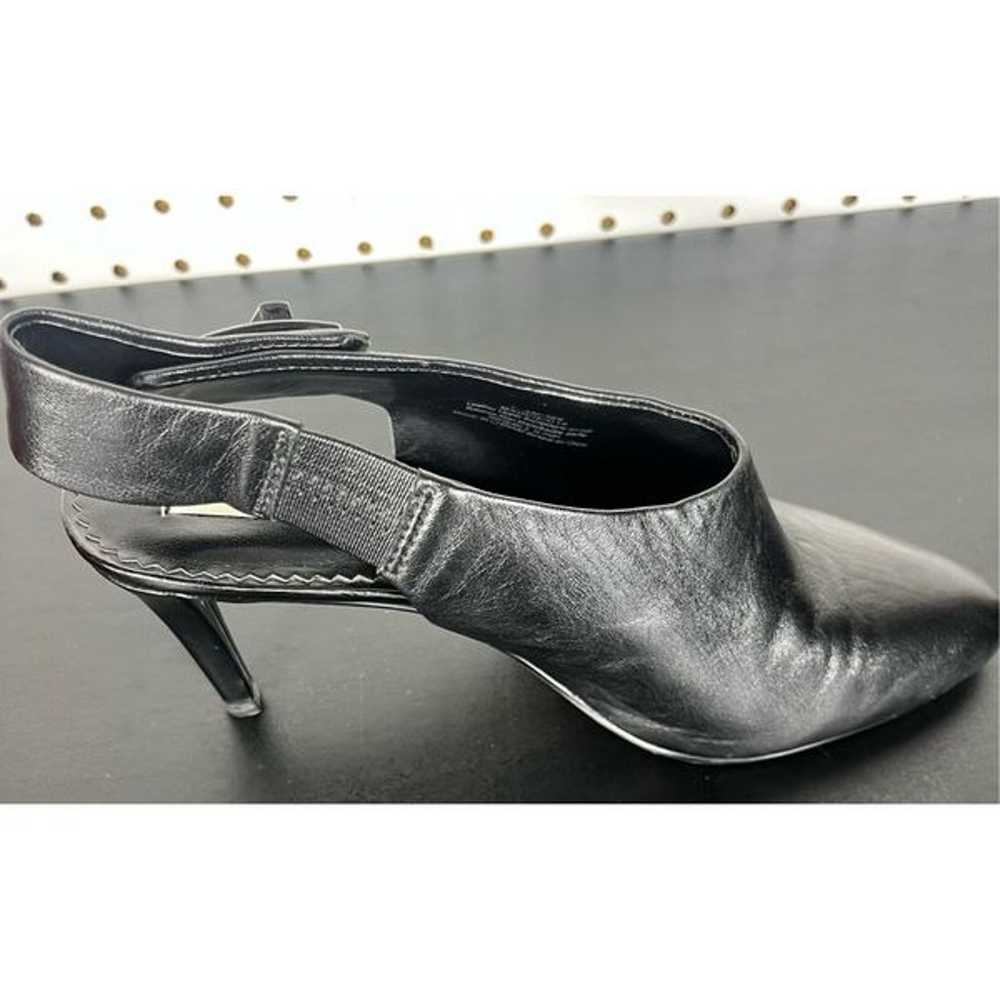 Karl Lagerfeld leather sling back stiletto heels - image 6