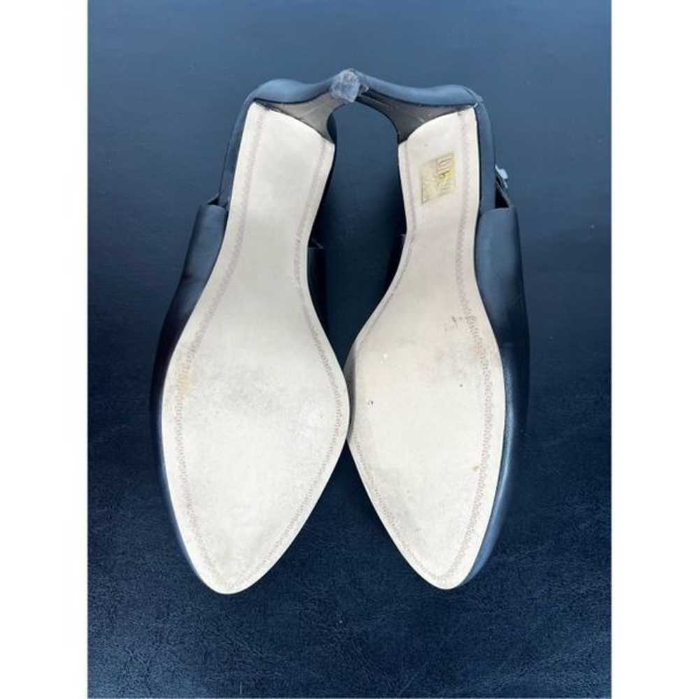 Karl Lagerfeld leather sling back stiletto heels - image 9