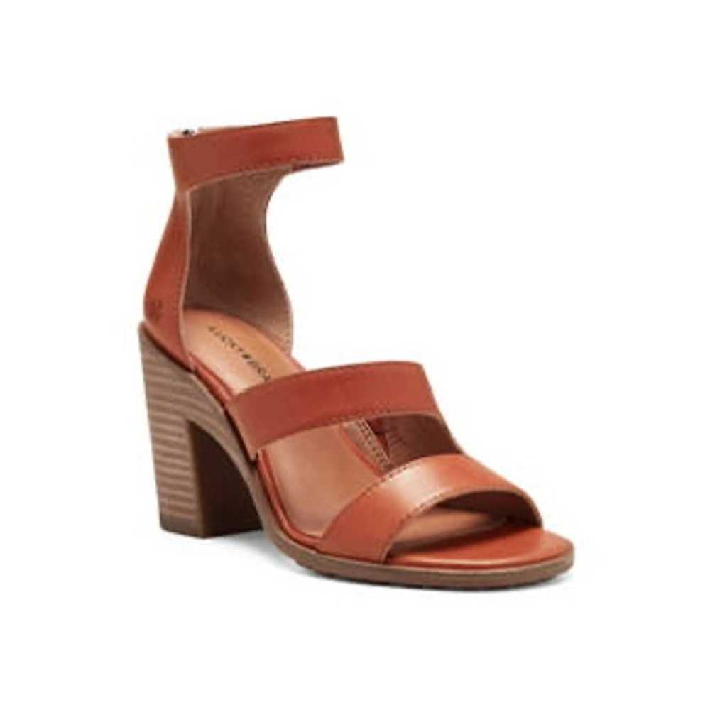 Lucky Brand Valka Leather Block Heel Sandal - image 1