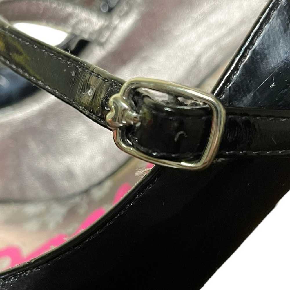 BETSEYVILLE Mary Jane Black Patent Leather Round … - image 9