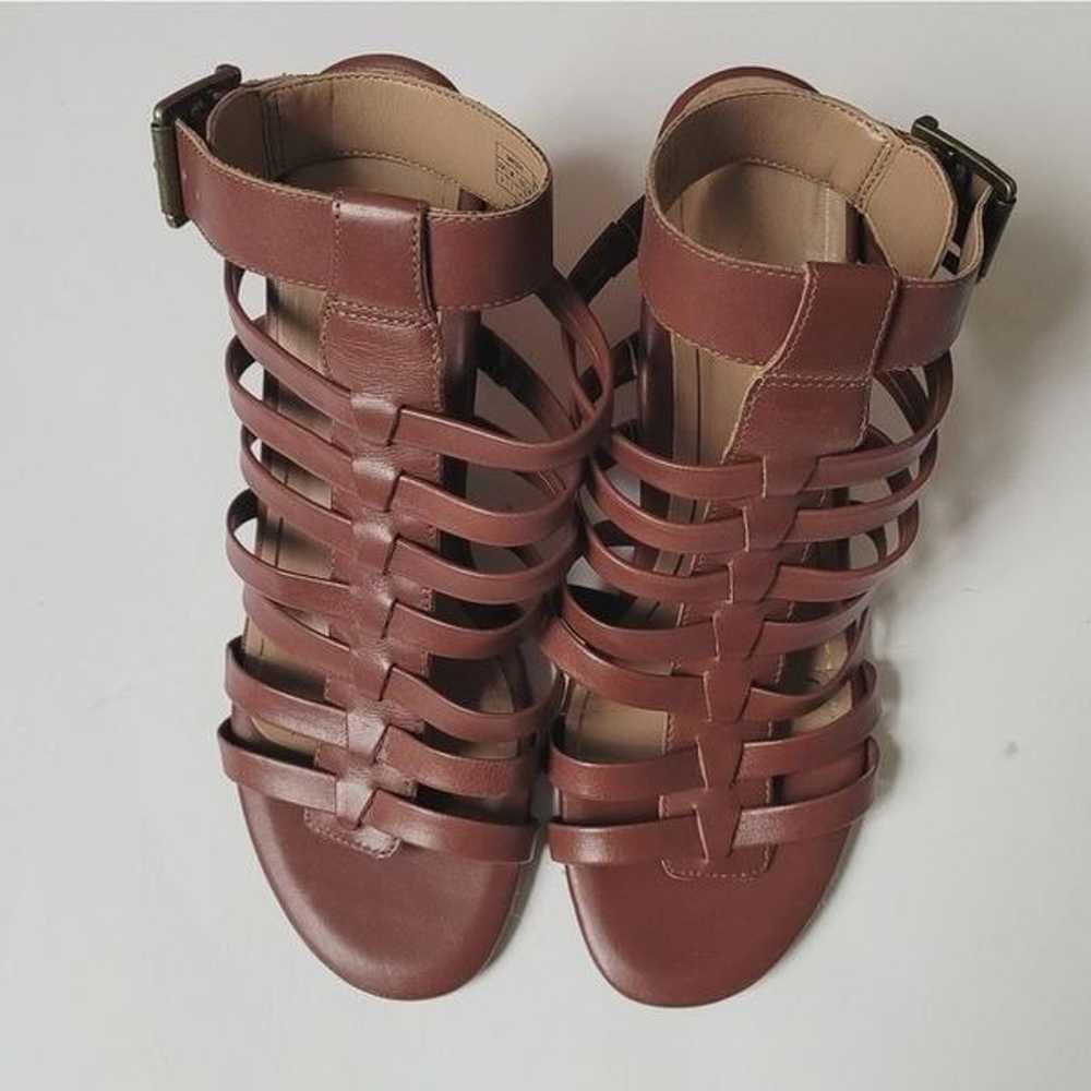 Vionic Sami Leather Strappy Block Heels Size 9 - image 2