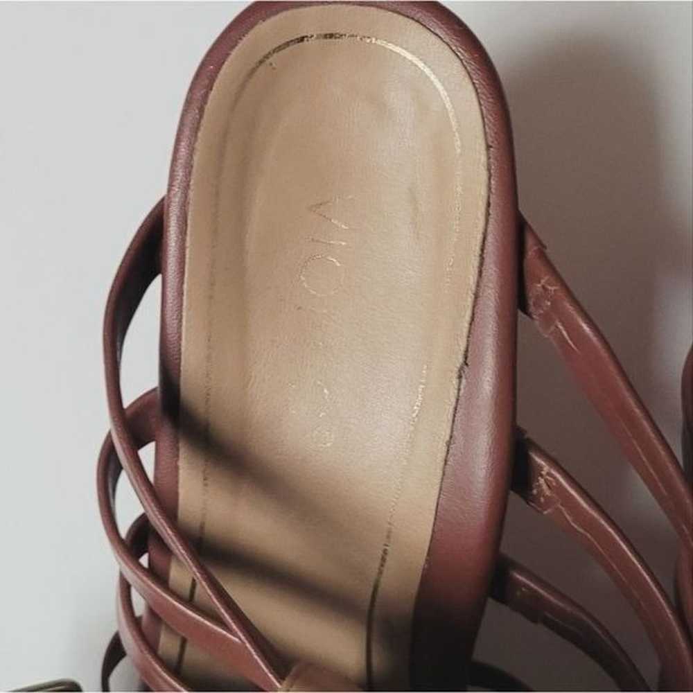 Vionic Sami Leather Strappy Block Heels Size 9 - image 4