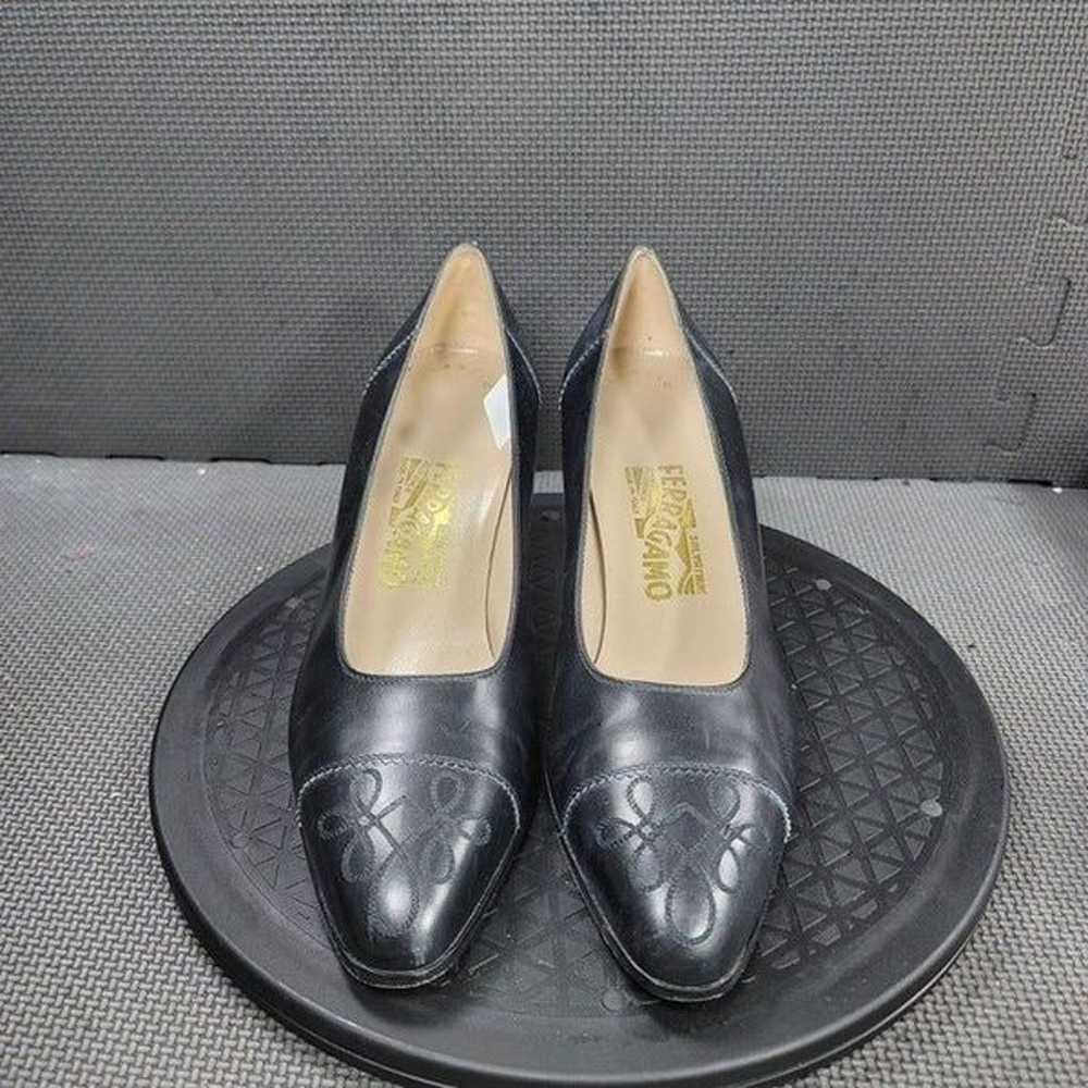 Salvatore Ferragamo Woven Toe Heels Womens Sz 10.… - image 2