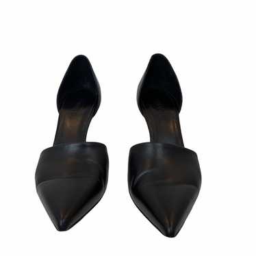 Vince Aurelian Black Leather D’Orsay Heels