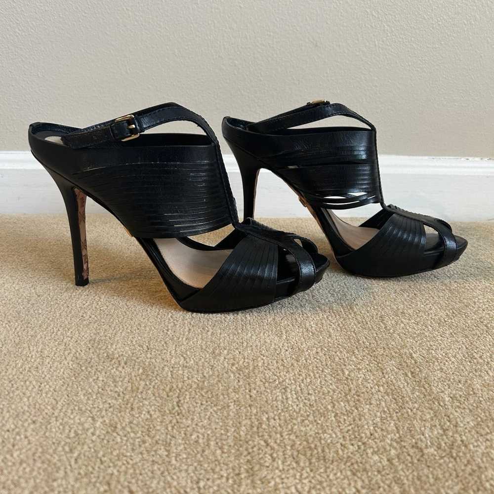 L.A.M.B Black Strappy Heels - image 1