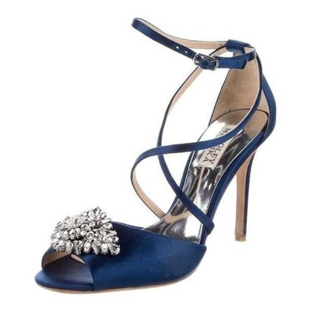badgley mischka Authentic Royal Blue Silver Cryst… - image 1