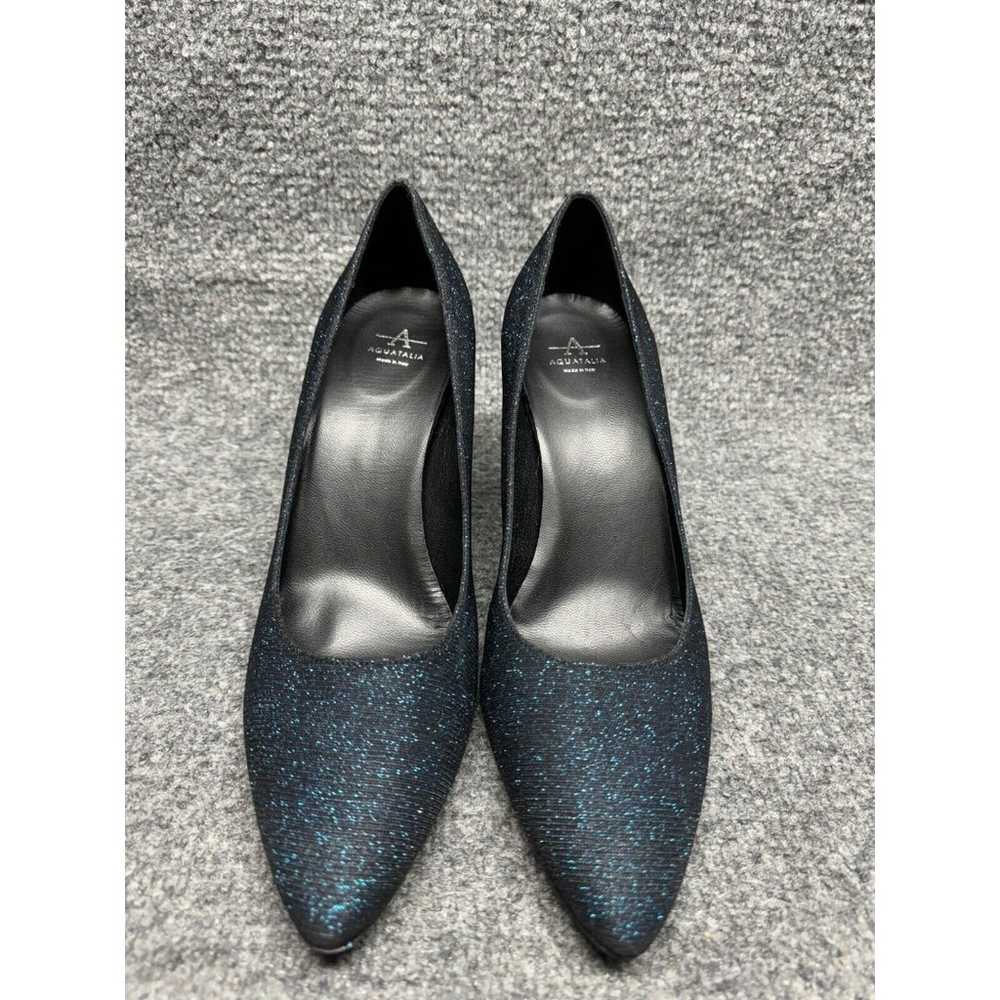 Aquatalia Peony (Blue/Black) Women's Shoes Size 11 - image 2