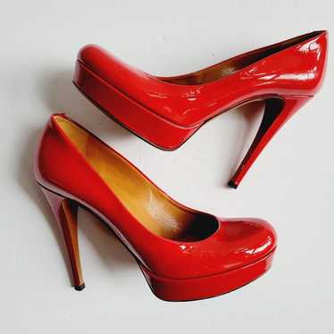 Gucci red platforms heel shoes AUTHENTIC! - image 1