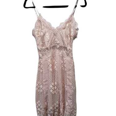 foxiedox Light Pink Lace Dress - Anthropology