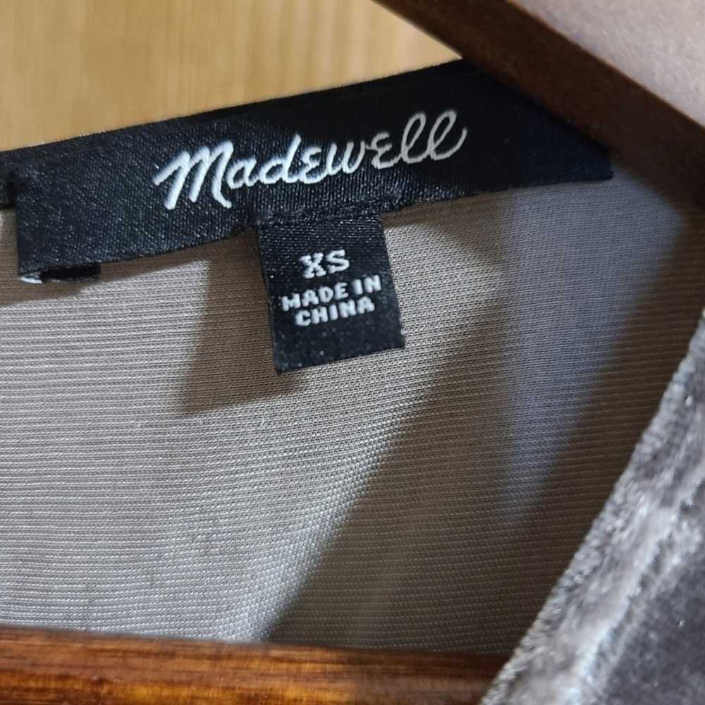 Madewell velvet bow back tee dress - image 9