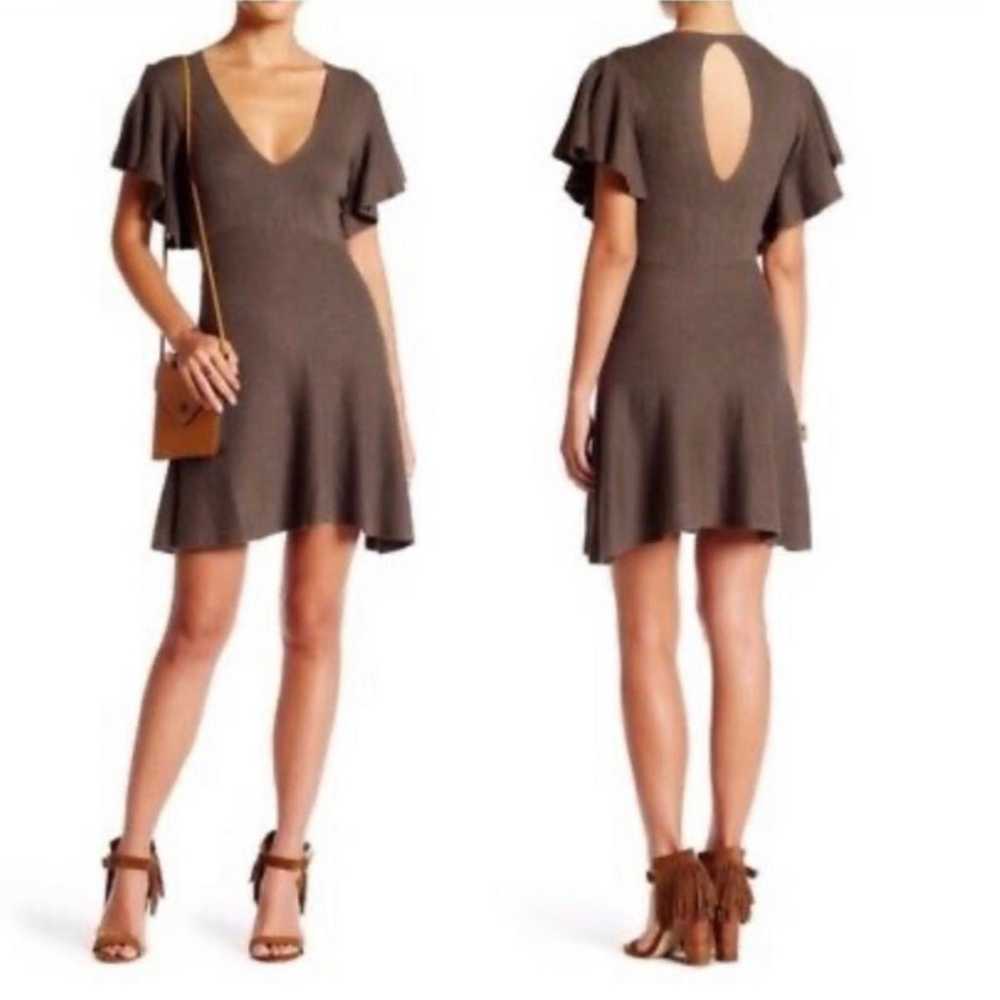 Free People Knit Brown Dress Size Small - image 3