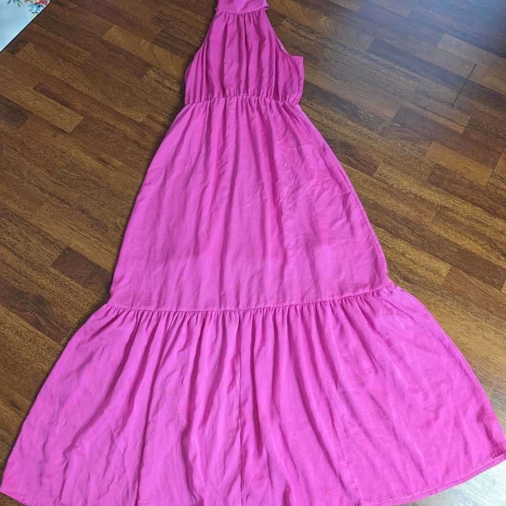 GORGEOUS Pink Halter Maxi Dress - image 2