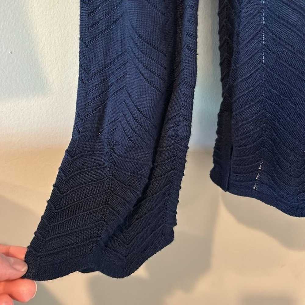 White House Black Market Women's Blue Knit Long S… - image 3