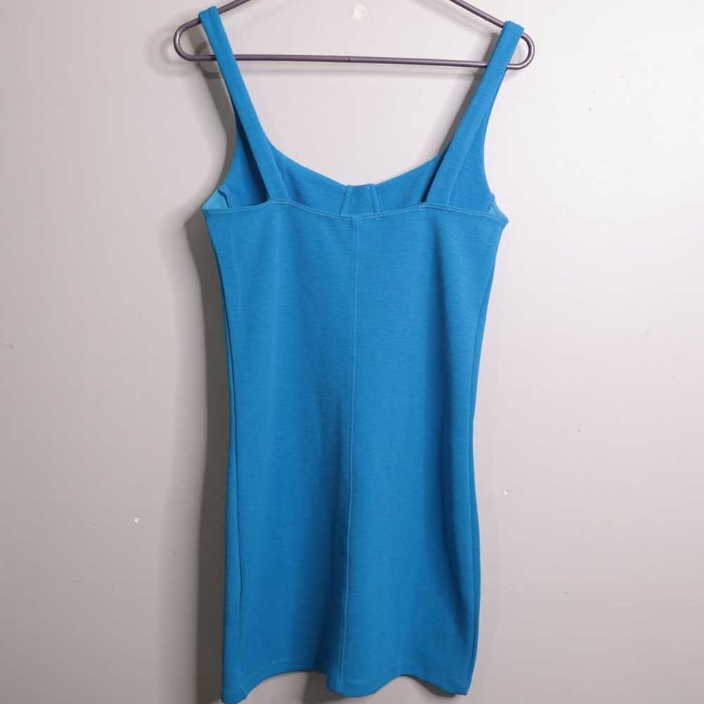 Zara Sleeveless Corset Stitch Bodycon Mini Dress … - image 4