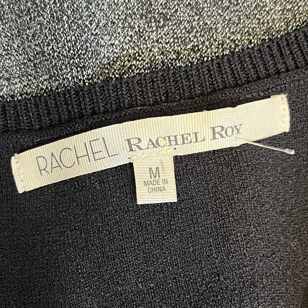 Rachel Roy women's black and silver metallic slee… - image 9