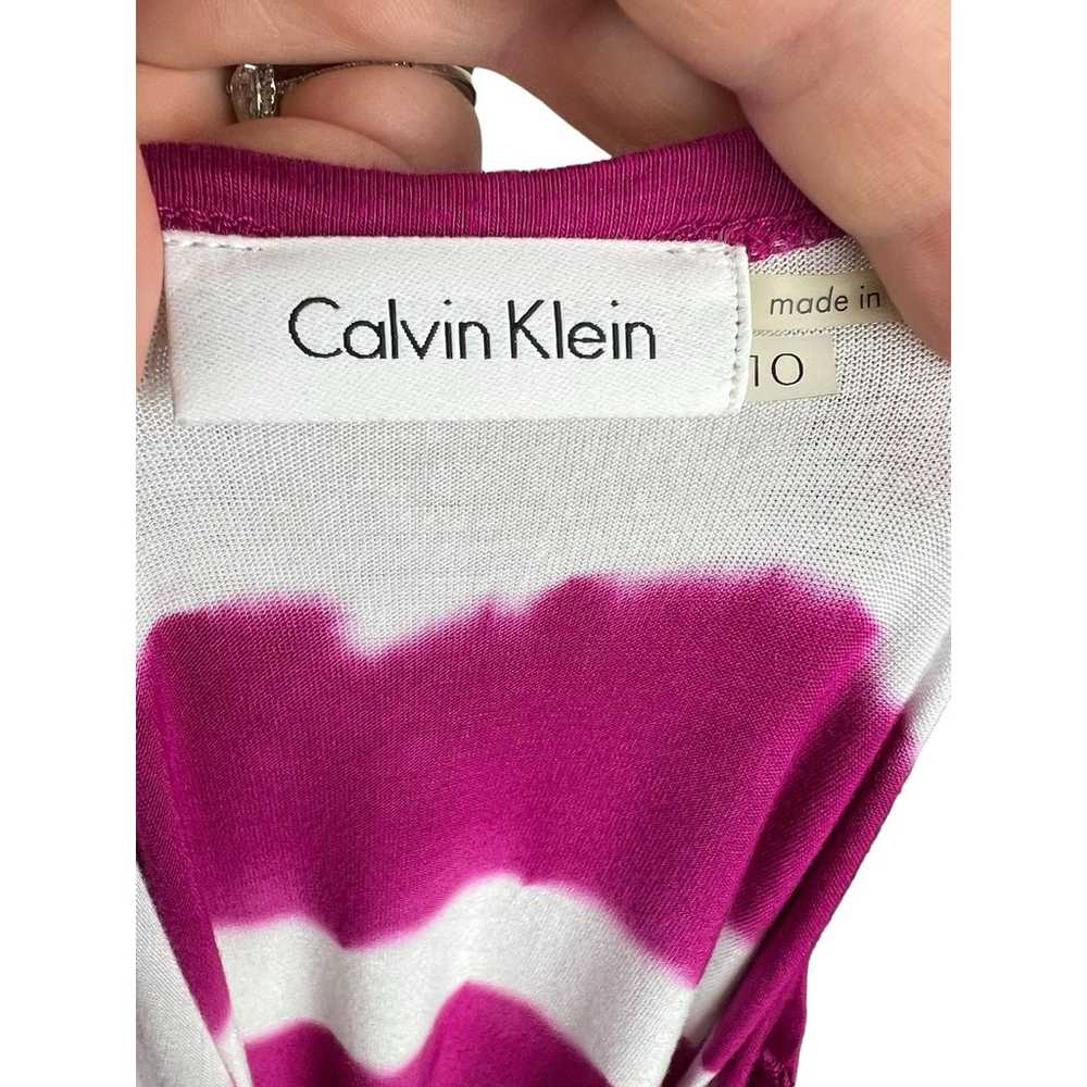 Womens Casual Dress Calvin Klein size 10 tank pin… - image 3