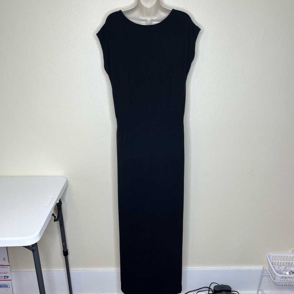 Ann Taylor Black Maxi Dress Smocked Shoulder Elas… - image 7