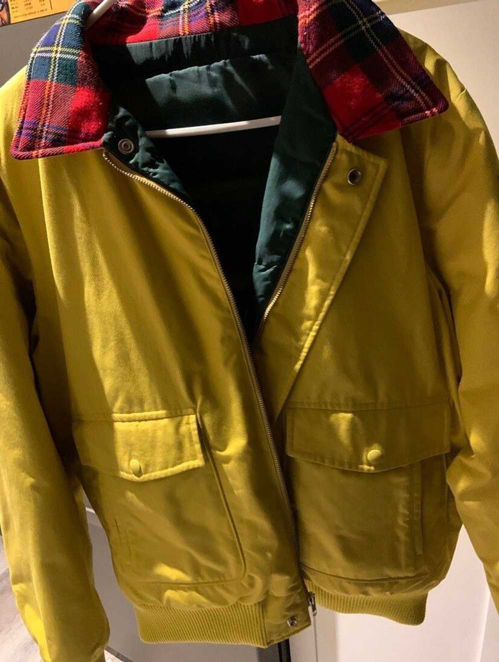 Noah Noah Tartan Collar A 2 Bomber Jacket Yellow - image 3