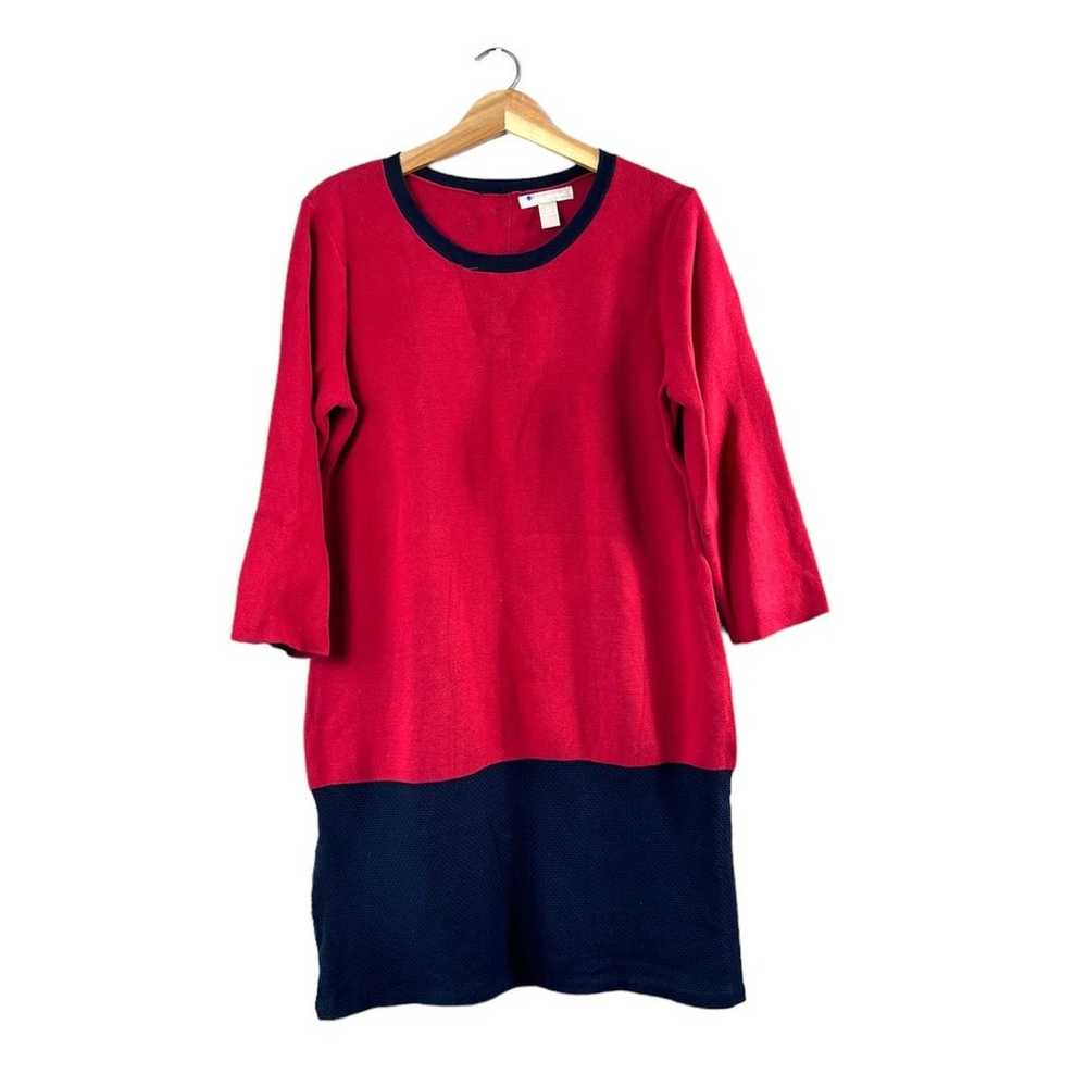 Women's Red Colorblock Banana Republic Sweater Dr… - image 1