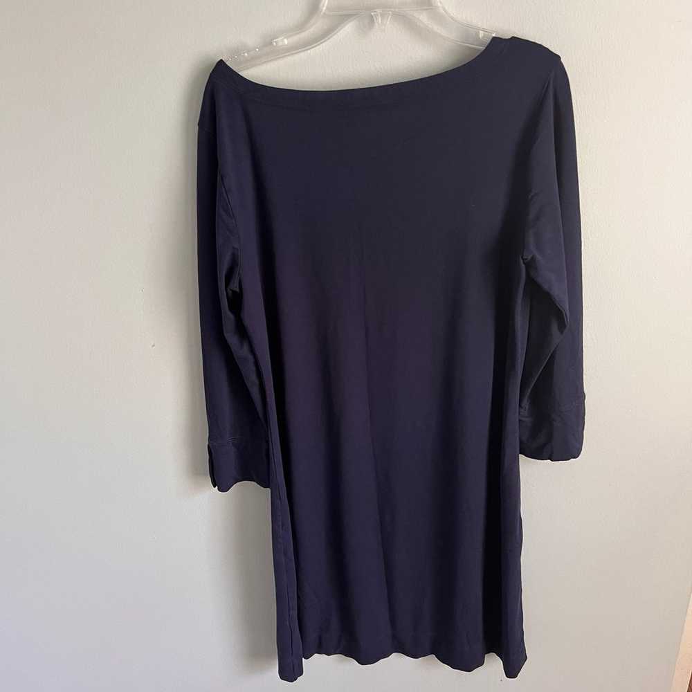 Lilly Pulitzer M Navy Blue Sophie Dress long-slee… - image 4