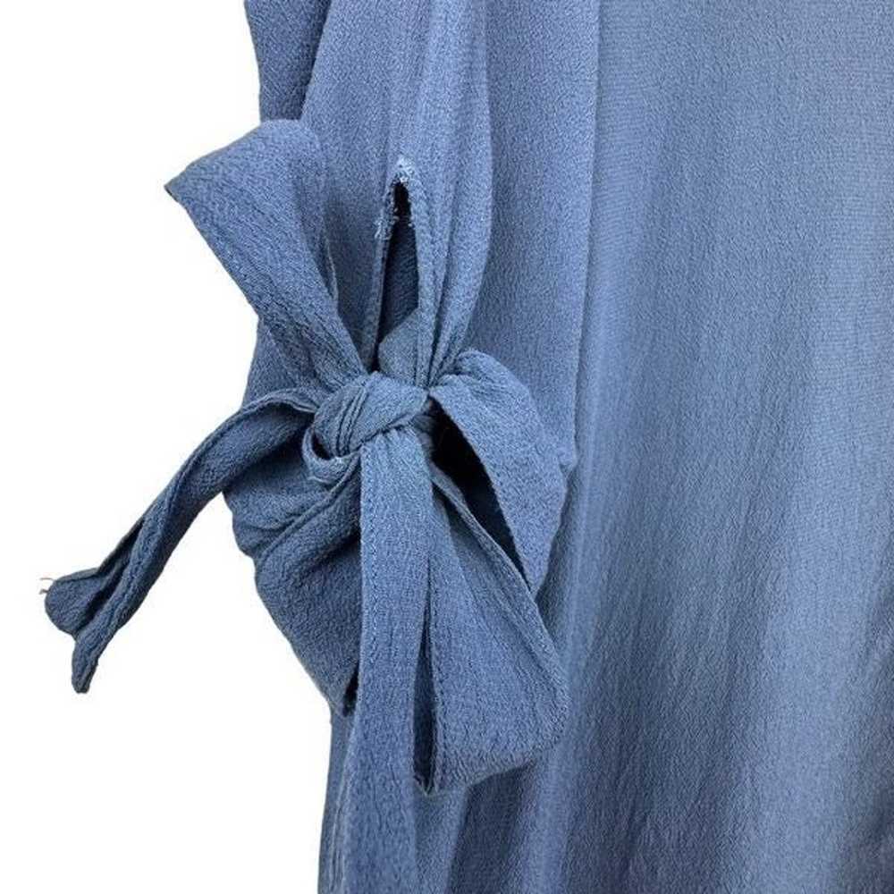 Madewell Blue Du Jour Tie Sleeve Tunic Dress - image 7