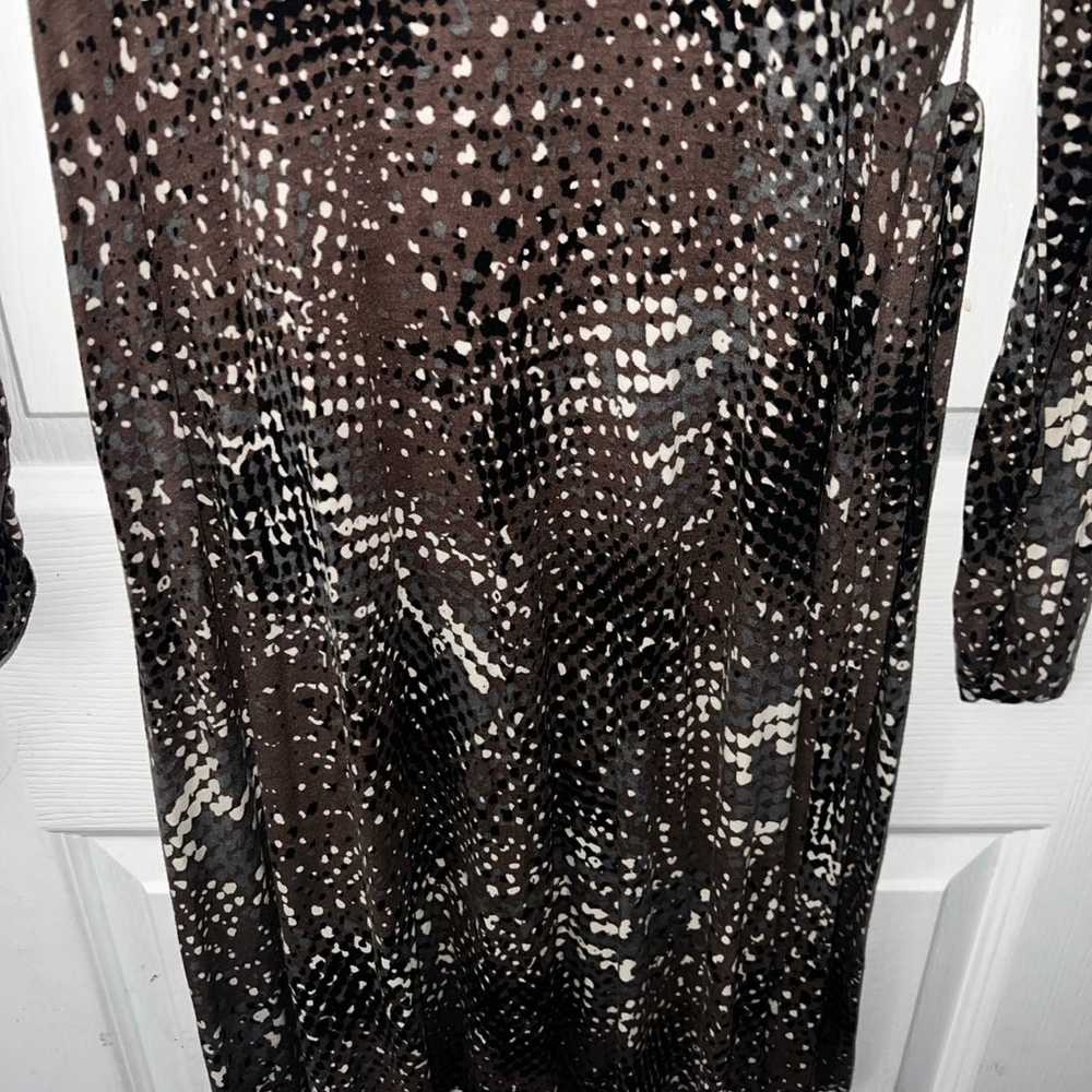 CAbi Dappled Dots Surplice Belted Faux Wrap Dress… - image 2
