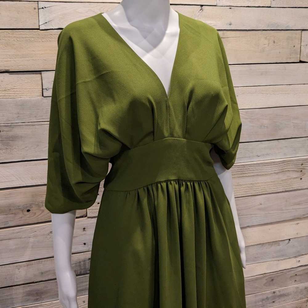 Alexia Admor Draped Midi Dress Sz 2 - image 2