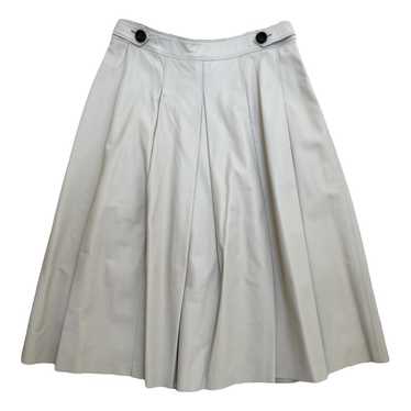 Burberry Leather mid-length skirt - image 1