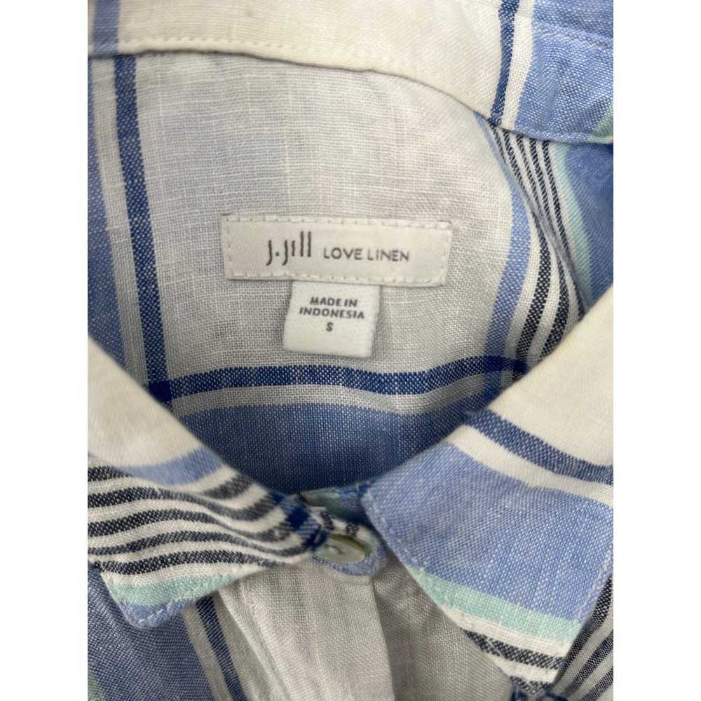 J.Jill Love Linen Short Sleeve Shirt Dress Sz S B… - image 5