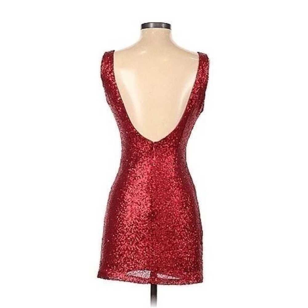Tobi red sequins holiday dress - image 12