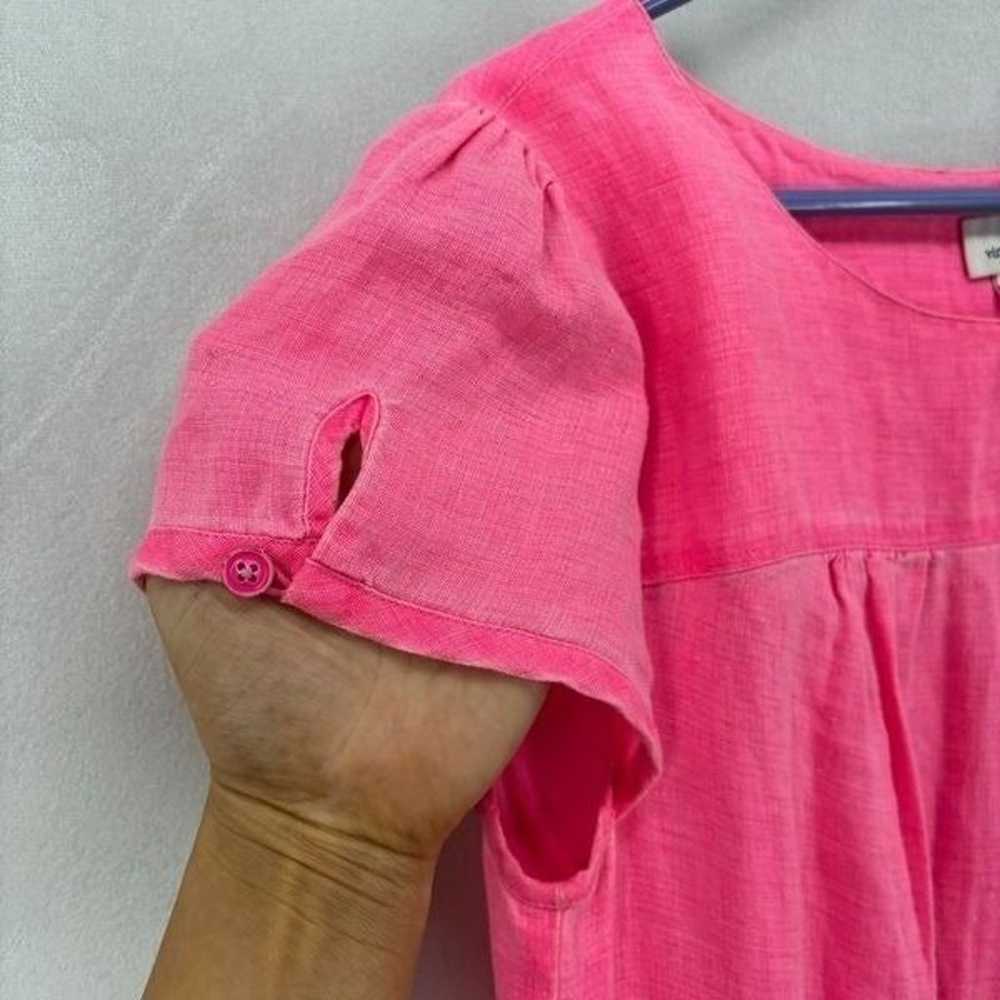 Vineyard Vines Womens Medium Hot Pink Linen Short… - image 5
