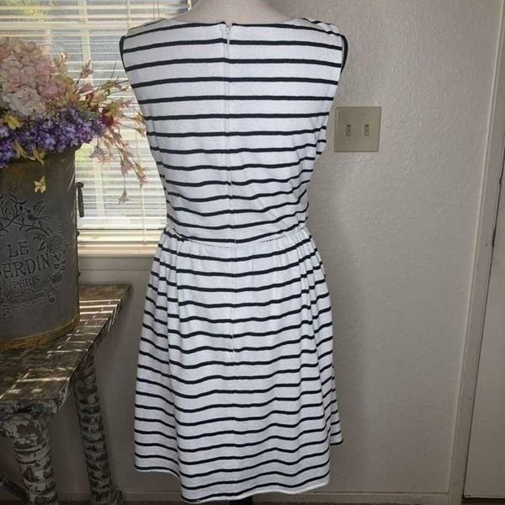 ModCloth Fervour Black  and White Striped Fit and… - image 5