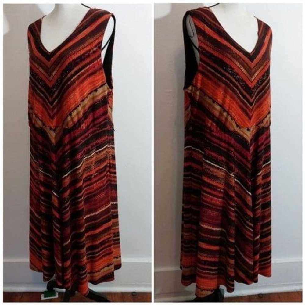 R&M Richards Multicolor Chevron Stripes Fit and F… - image 2