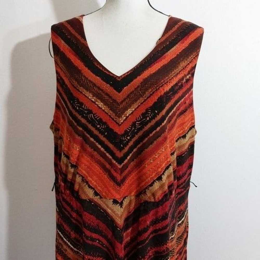 R&M Richards Multicolor Chevron Stripes Fit and F… - image 3