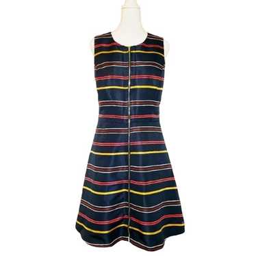 Striped A-Line Dress w/ front Zipper - Tommy Hilf… - image 1