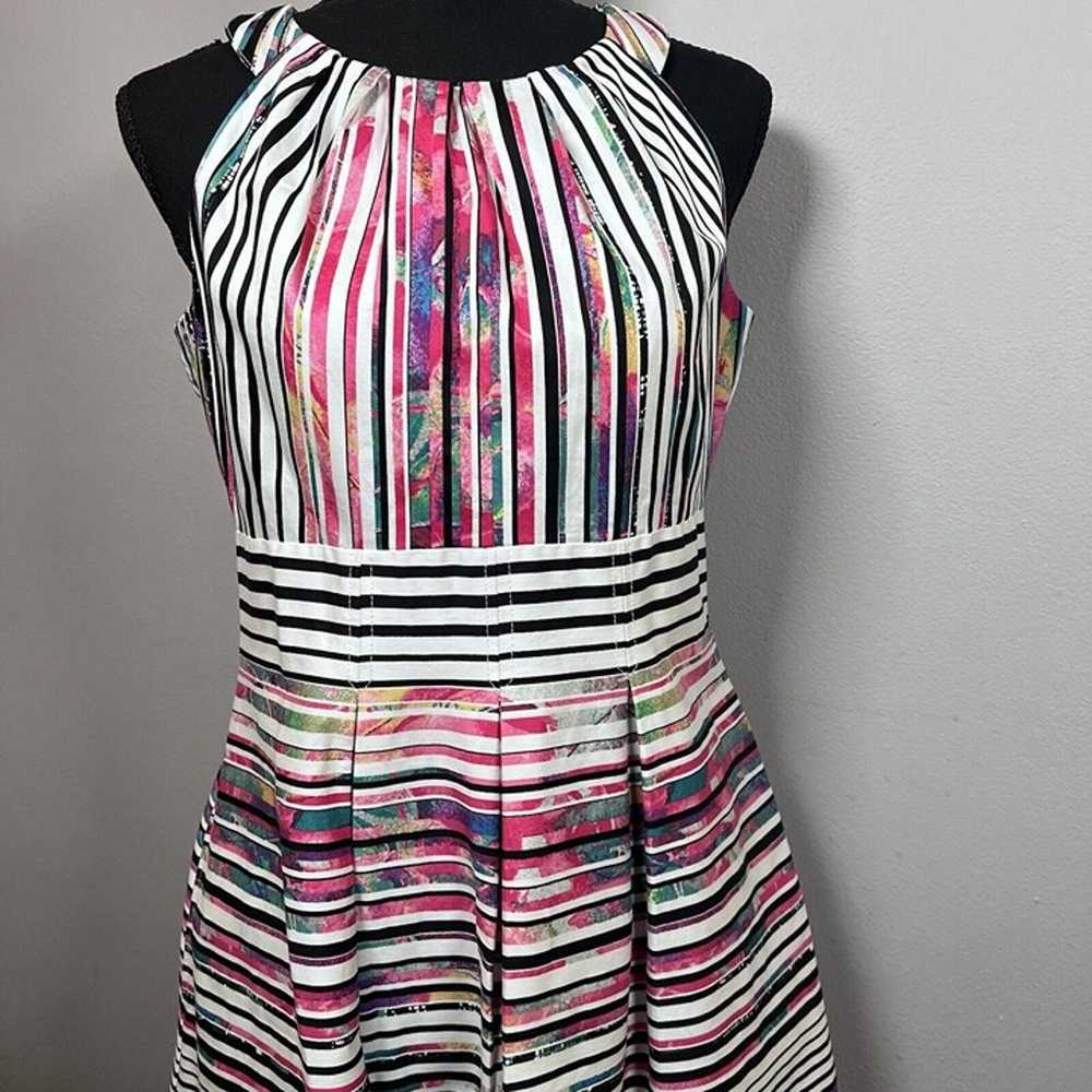 Nine West Dress Multicolor Striped Sleeveless A-L… - image 2