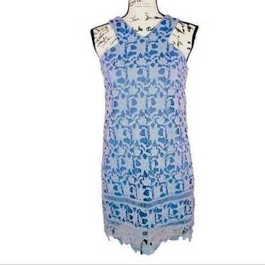 Gianni Bini Blue Embroidered Midi Dress