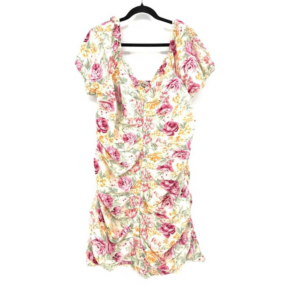 American Eagle Floral Dress Women's Size XXL Ruch… - image 1