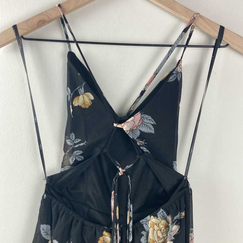 Lulu's Shea Black Floral Print Jumpsuit XS - image 11